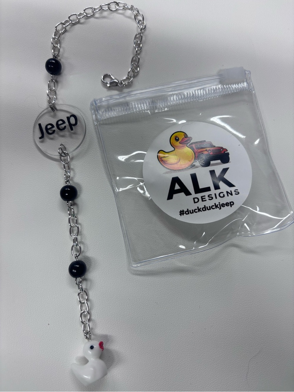 Jeep rearview mirror charm